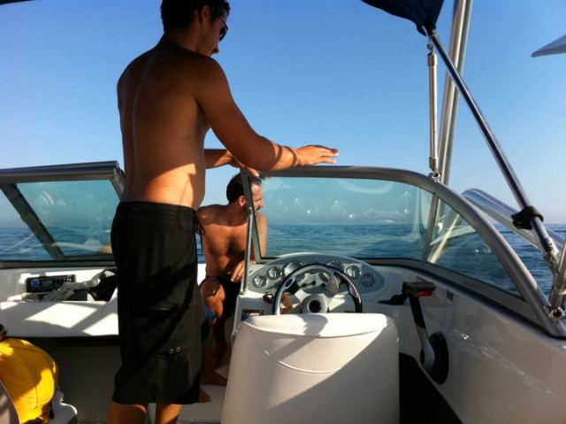 Paseando en barco
